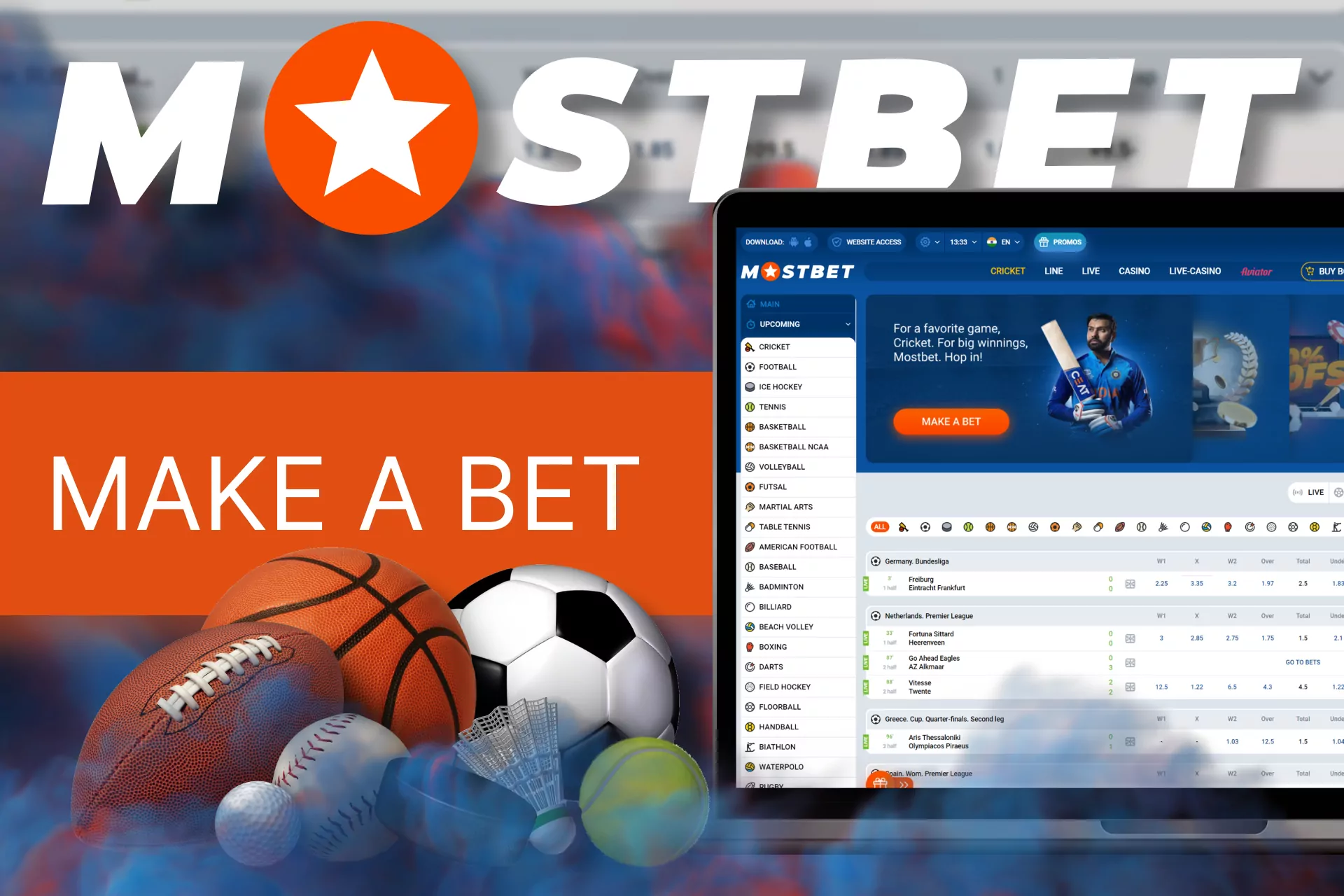 With Mostbet you can bet not only on boxing, but also on other sports.