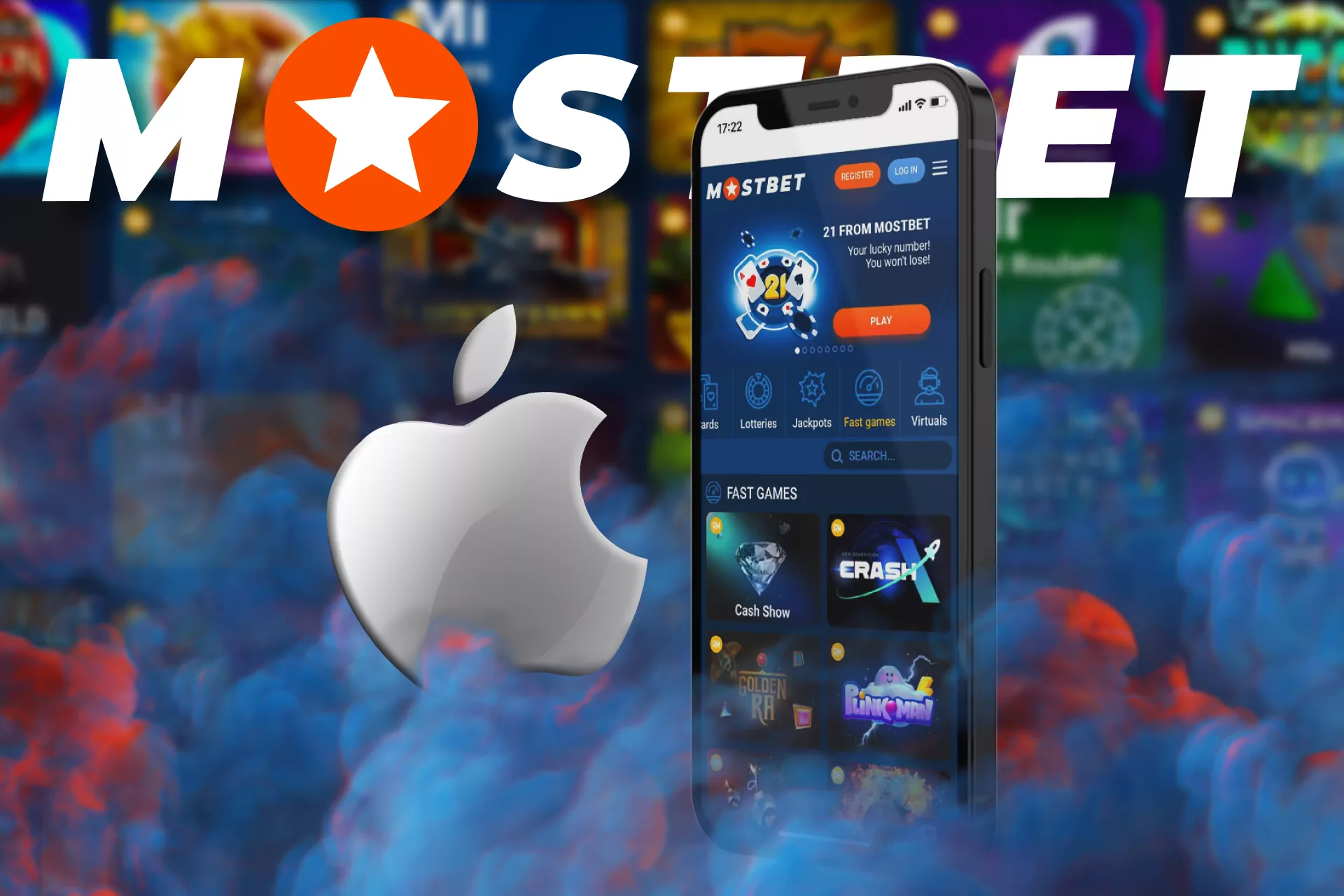 At Mostbet, play your favorite games on your iOS device.