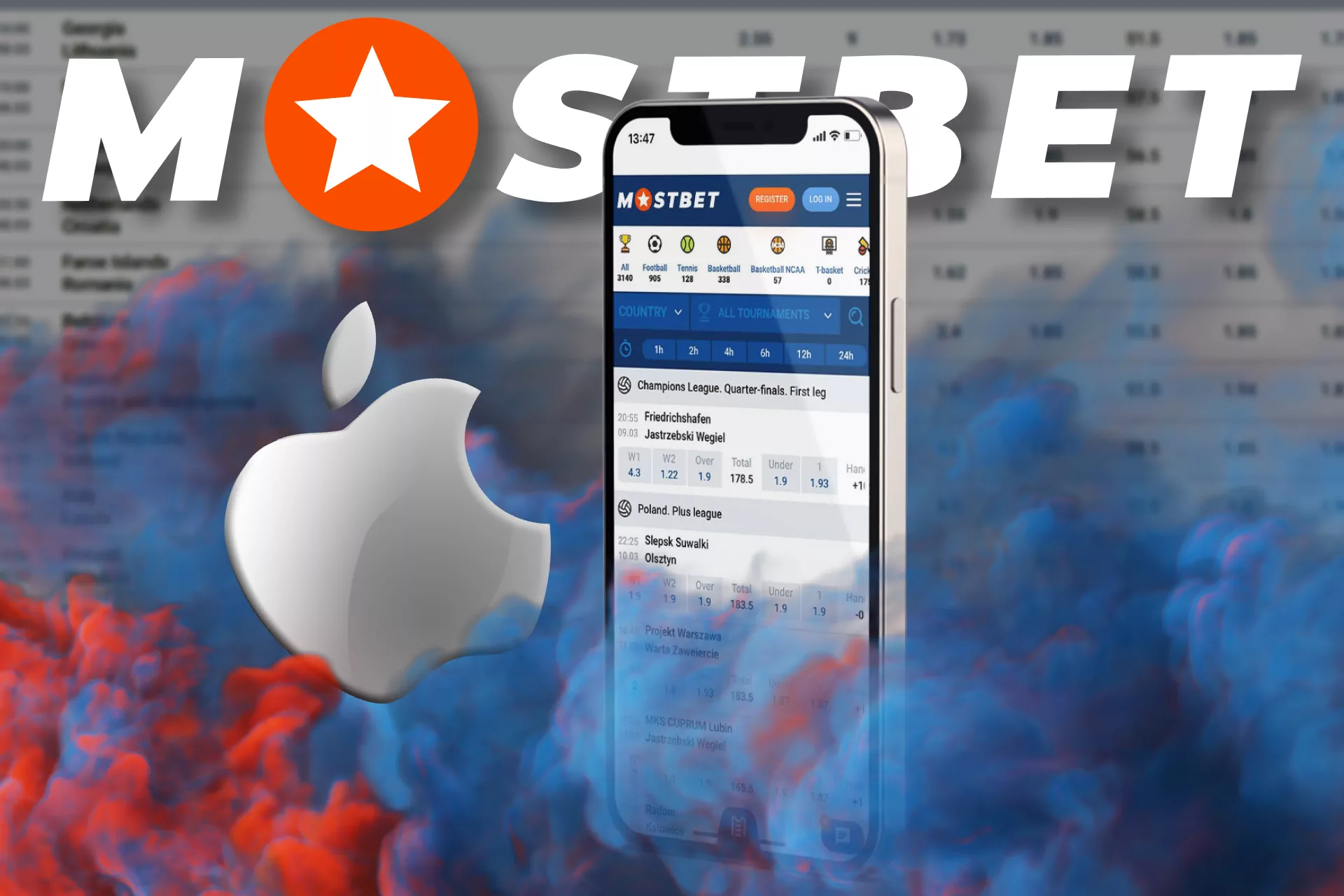 At Mostbet, you can place bets directly on your iOS phone.