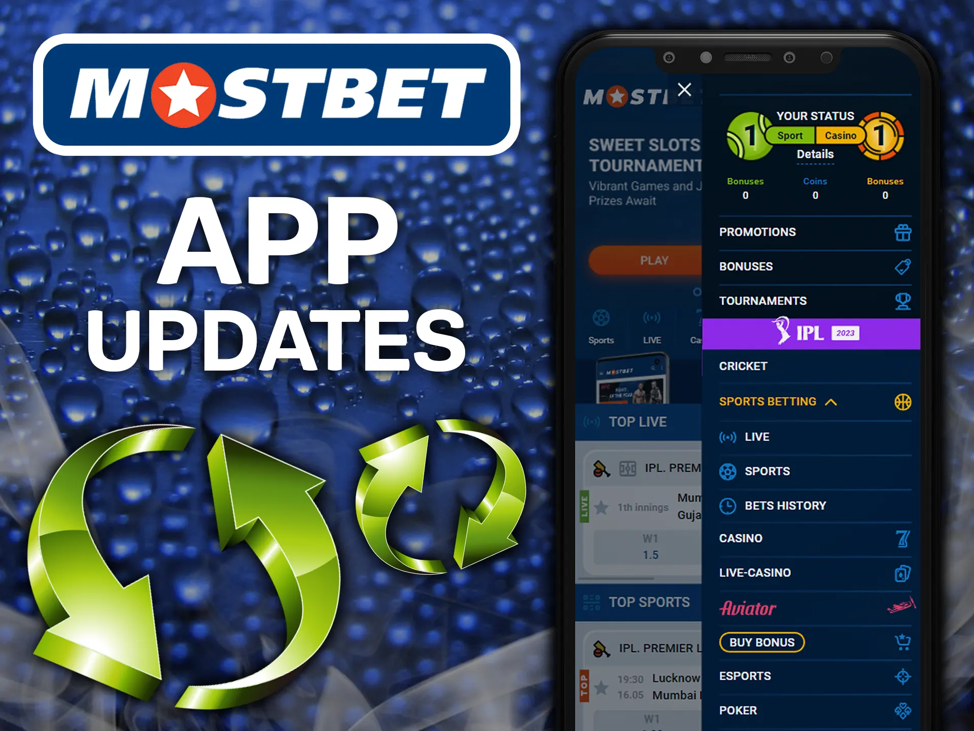 With each new update, the Mostbet app is being improved.