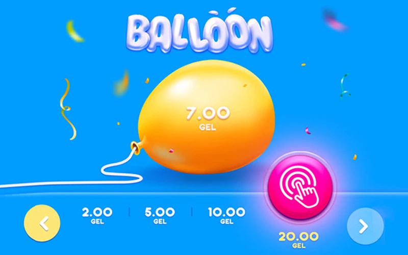 Play the Balloon game at Mostbet.