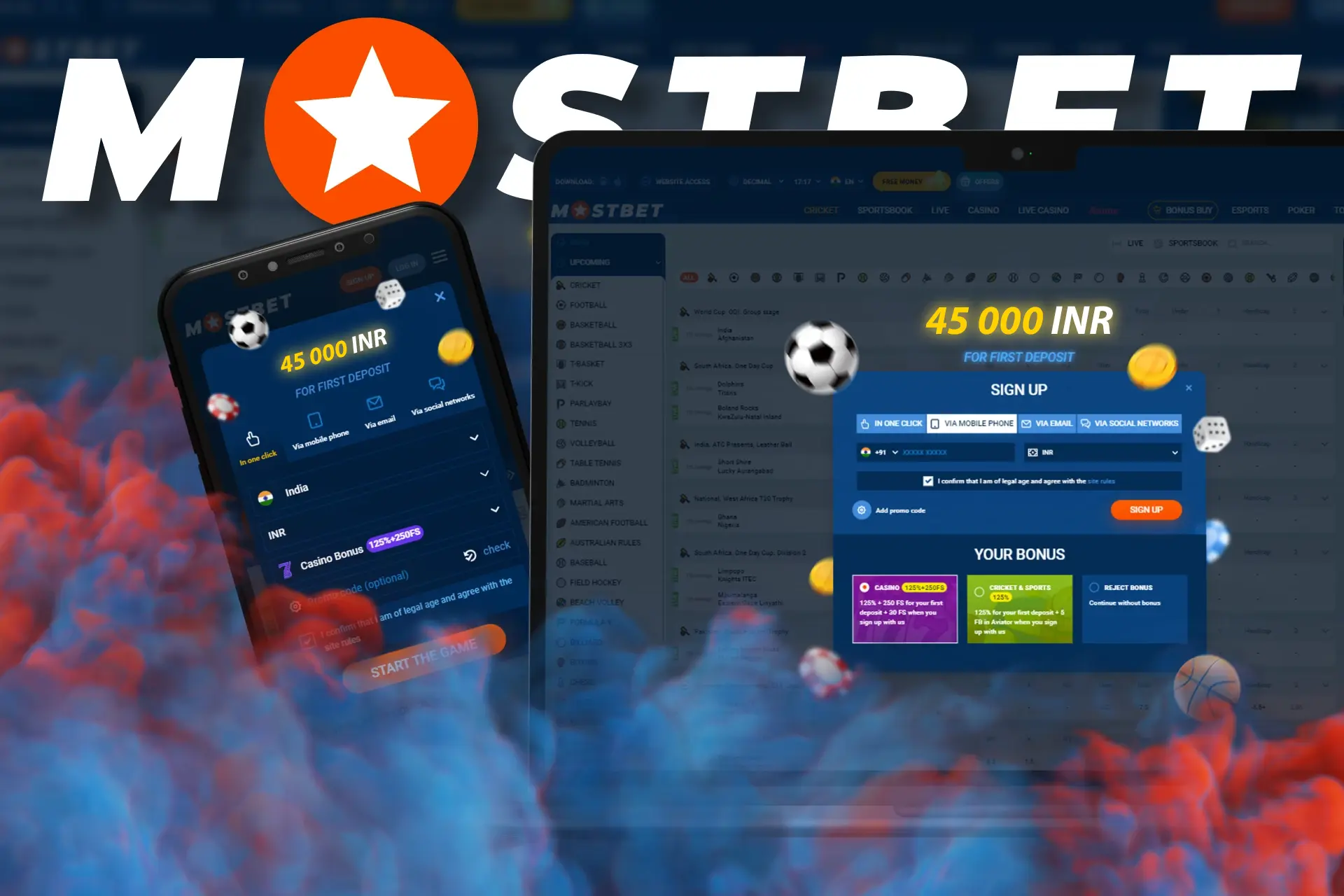 Mostbet رجسٹریشن کا طریقہ کار 5 مراحل میں مکمل کریں ۔