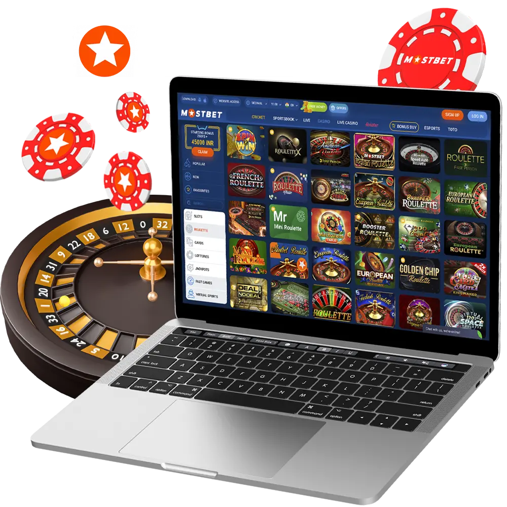 Test your luck and bet on a lucky number in the best roulette from Mostbet Casino.