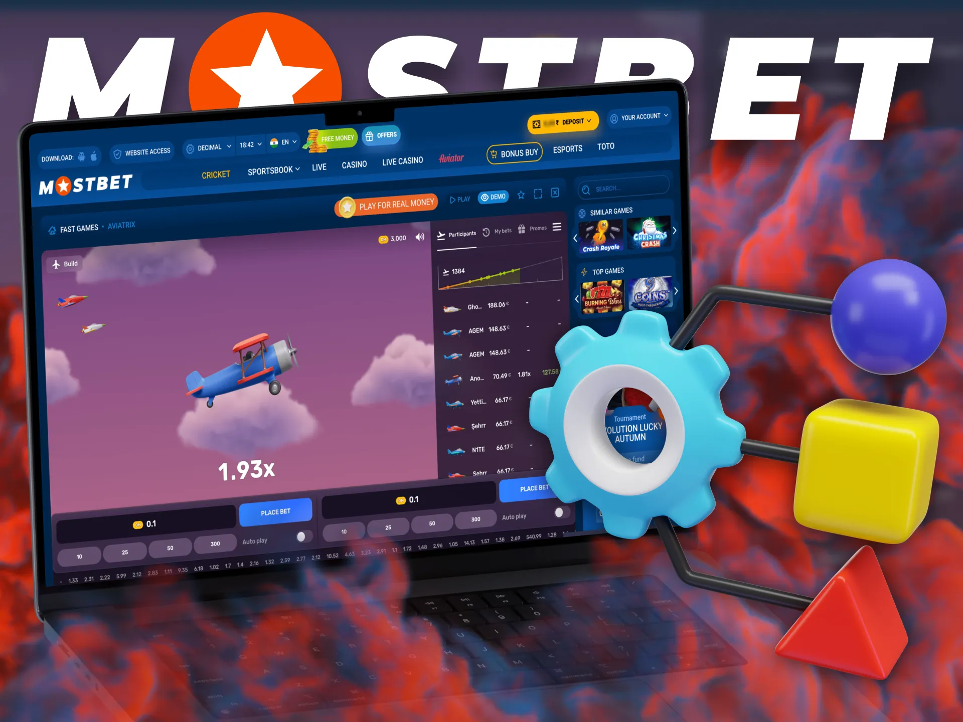 Increase your chances of winning in AviatriX game at Mostbet.