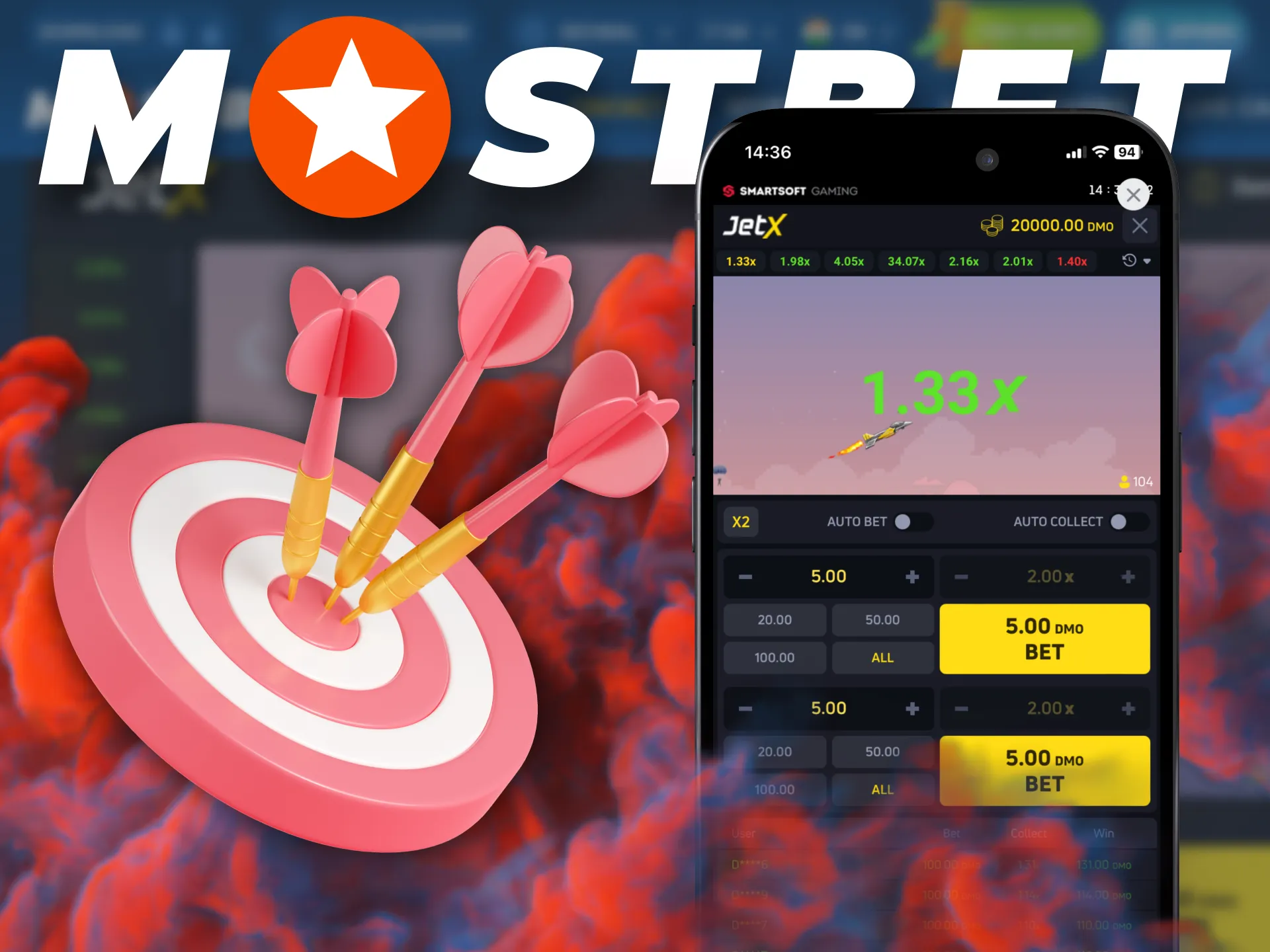 Rely on your own strategy and win in JetX game at Mostbet.