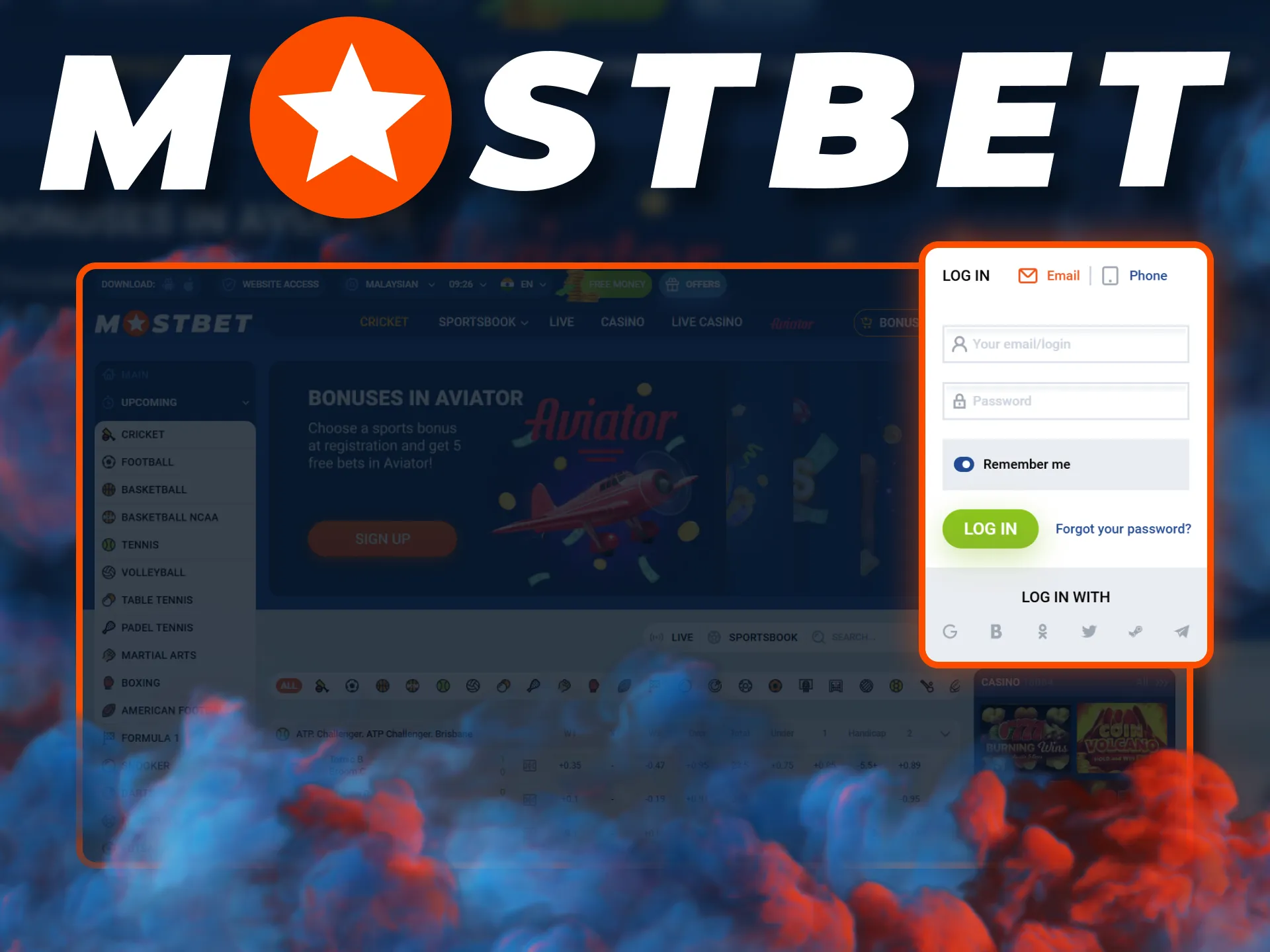 How to easily log in to your Mostbet account.