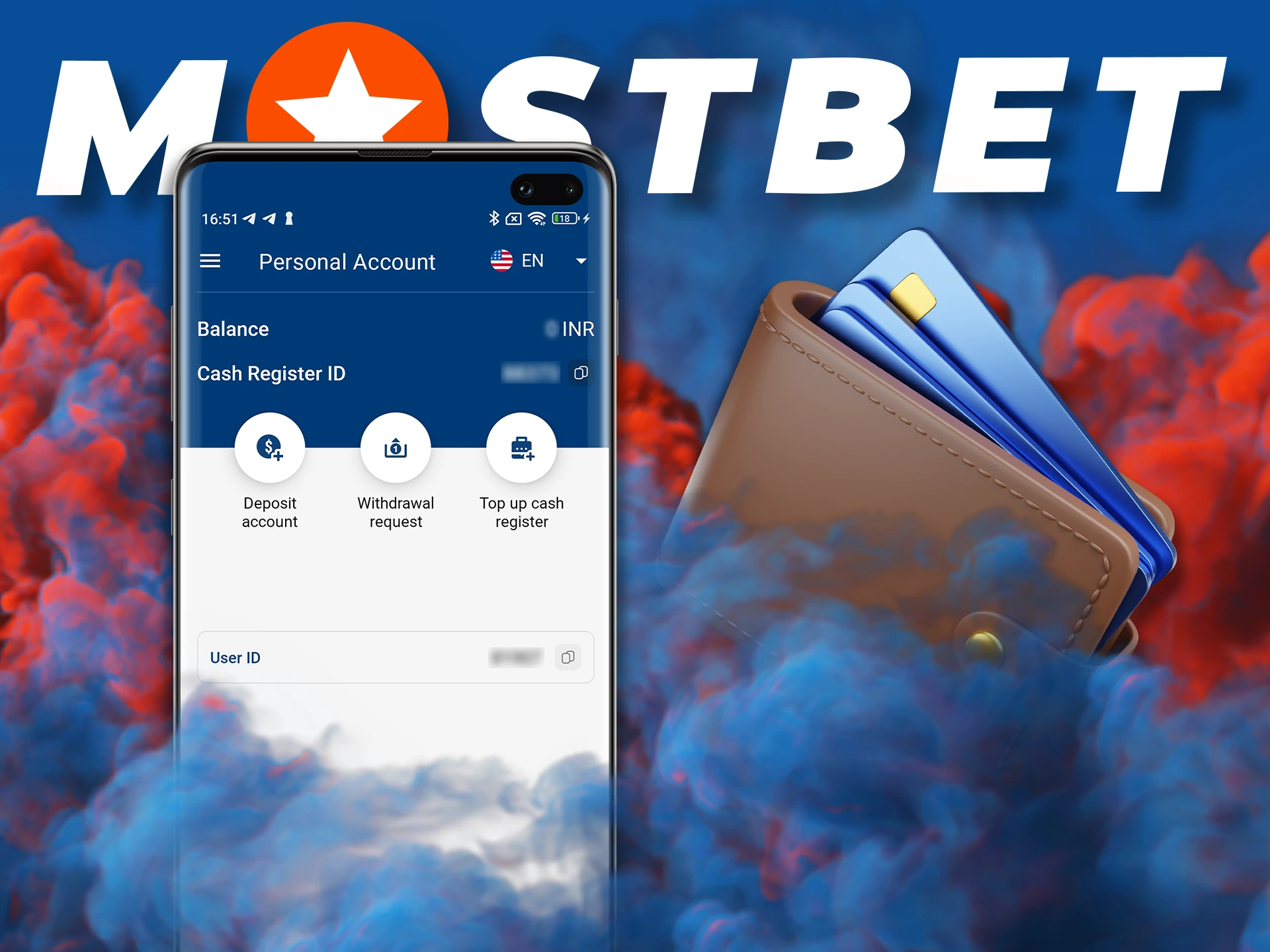 Follow all the steps in the instructions to deposit in your Mostbet Cash account.