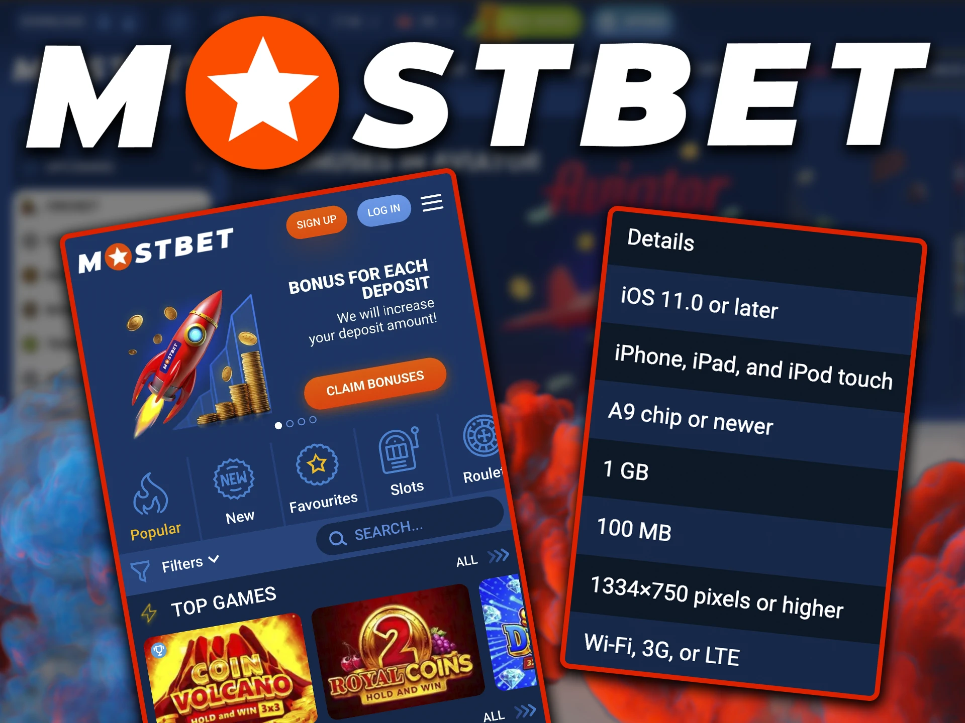 Excellent and stable performance is guaranteed by the Mostbet app on all iOS devices.