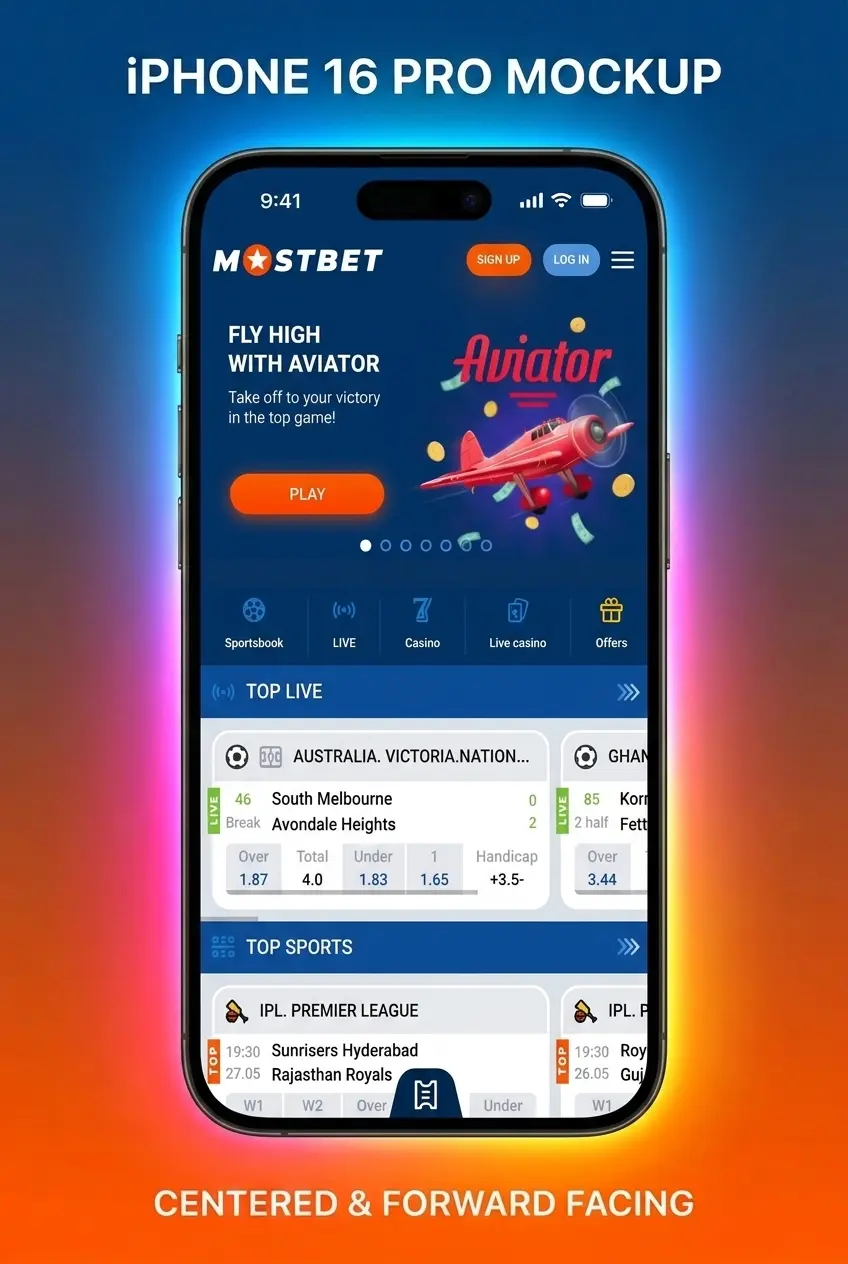 Mostbet sign up form showing registration options including phone, email, social media, and one-click method in INR