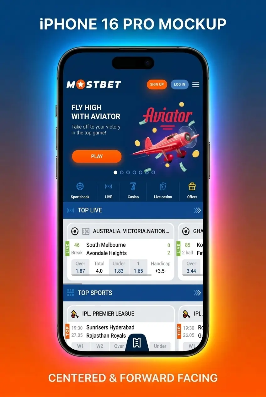Mostbet sign up form showing registration options including phone, email, social media, and one-click methods in INR