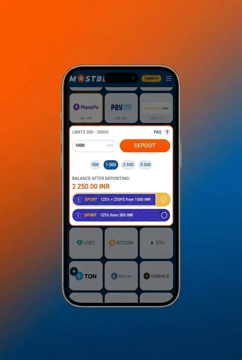 Step-by-step guide showing how to place a bet on the Mostbet app in 5 easy steps for fast sports betting